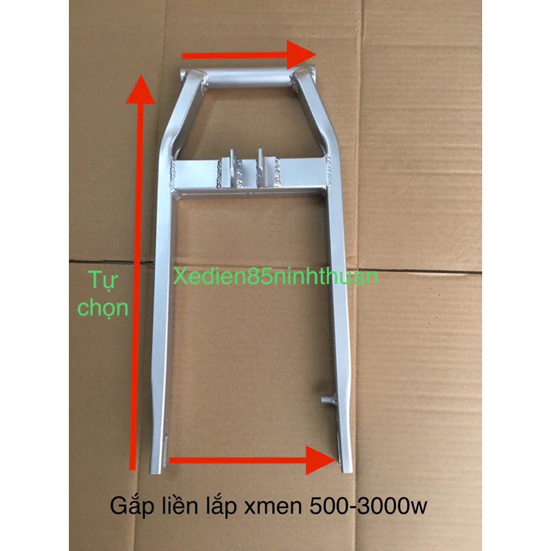 Gắp Xmen liền loại xe 1 giảm sóc lắp động cơ 450-3000w dài 52cm
